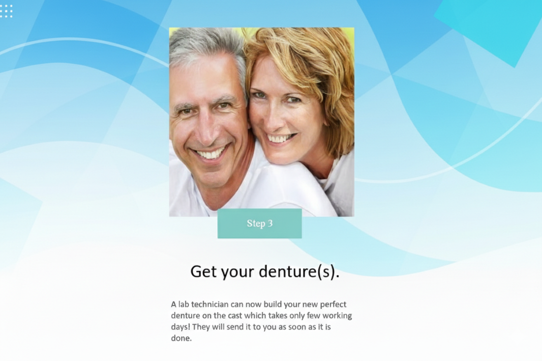 High-quality flipper denture made from acrylic for a natural appearance.