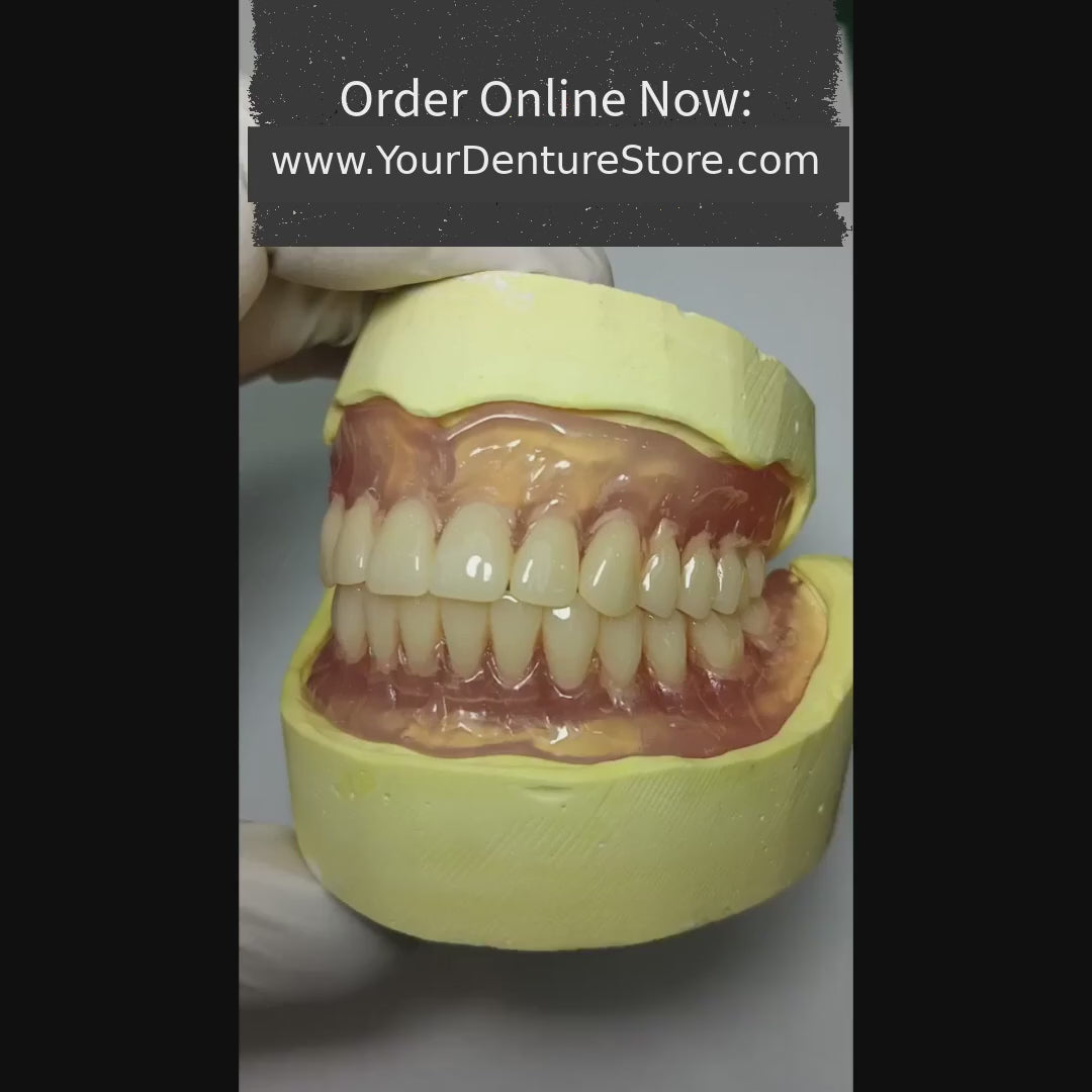 High-quality flexible ThermoPlas full arch denture online for cheap.